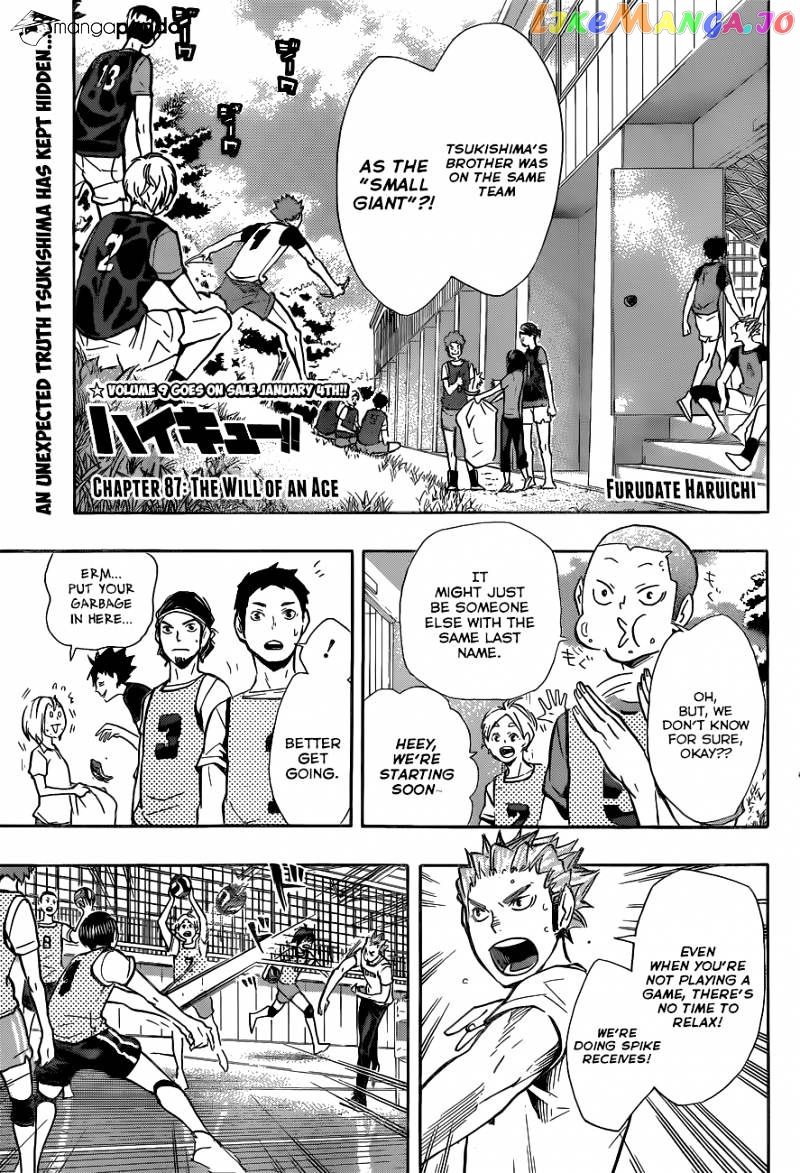 Haikyuu!!, Chapter 87 image 02